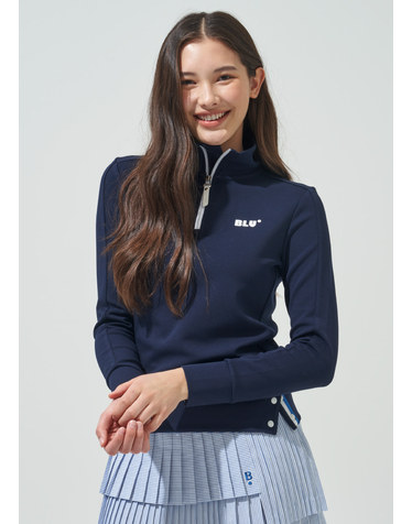 [BLUDOT] 하프집업 볼륨 티셔츠 Plus_NY