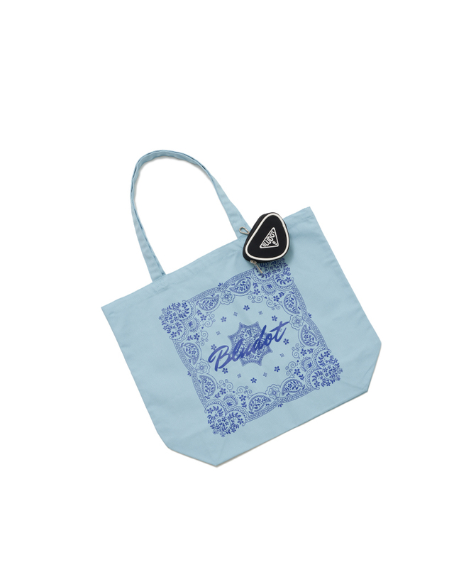블루닷 [BLUDOT] 블루닷 블루 에코백+삼각 볼케이스 세트_BW 착용컷