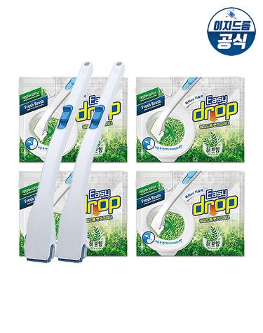 [공식] 이지드롭 변기크리너 핸들 2개+리필 4팩(36개입)