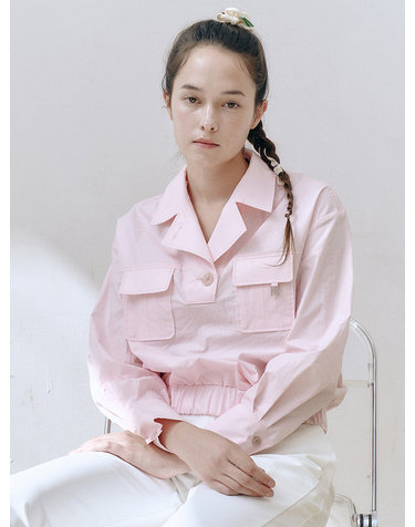 글로시 포켓 자켓_PINK