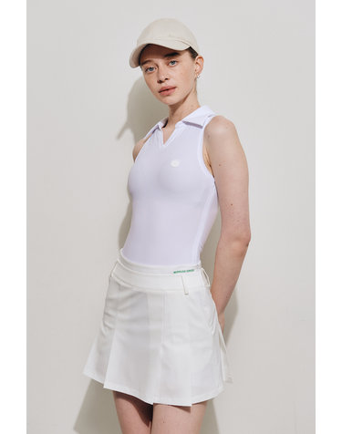 홀터넥 골지 바디수트_WHITE