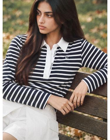 [2차]베이직 로고 PK 티셔츠_NAVY STRIPE