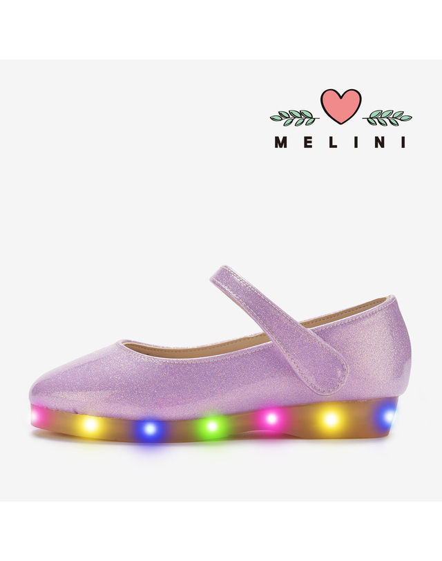 멜리니 [멜리니] 유아 LED 여아구두 레오니 착용컷