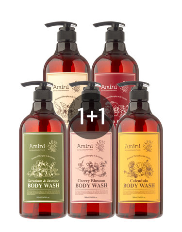 [1+1] 리얼꽃향기 바디워시 플라워 테라피 5종 500ml×2 (선택)