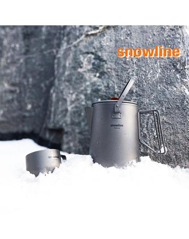 스노우라인 스노우라인 티타늄 주전자 1.5L 285g 캠핑 휴대용 착용컷
