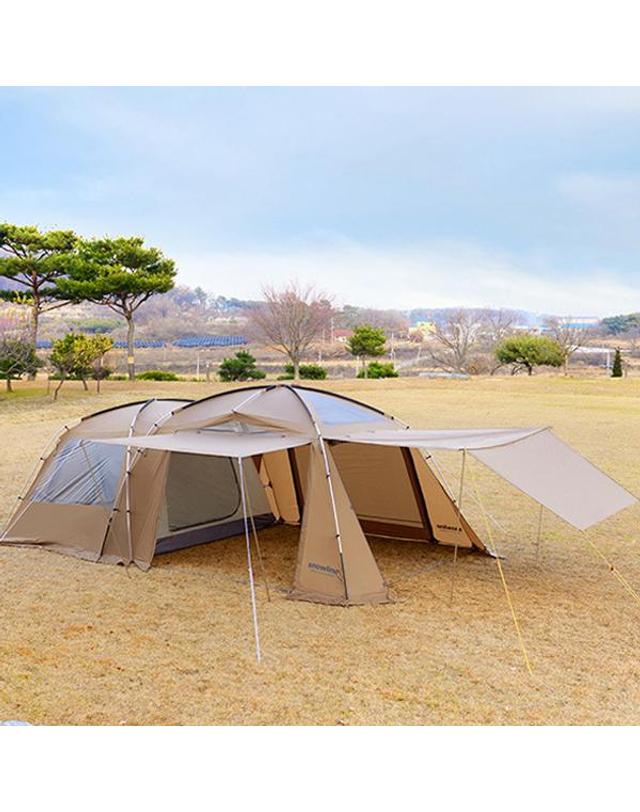 스노우라인 스노우라인 미라클 스크린 텐트 리빙쉘 방염텐트 착용컷