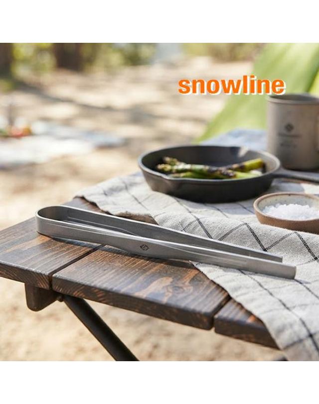 스노우라인 스노우라인 티타늄 BBQ 집게 캠핑 등산 팩패킹 바베큐 고기 착용컷