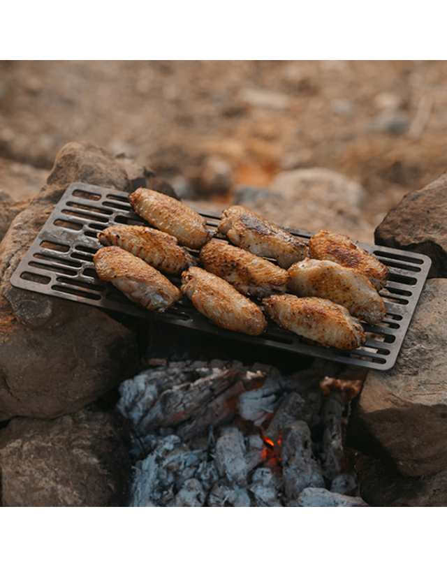 스노우라인 스노우라인 티타늄 미니 그릴 백패킹 BBQ 그릴 착용컷