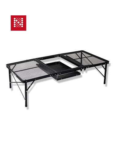 노마드 더블랙 아이언 메쉬 BBQ 캠핑 테이블 3폴딩