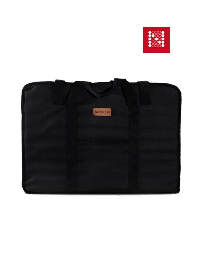 노마드 노마드 더블랙 아이언 메쉬 2in1 BBQ 캠핑테이블 착용컷