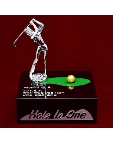 순금 골프공 트로피 3.75g 24k [ 홀인원 GM100 ]