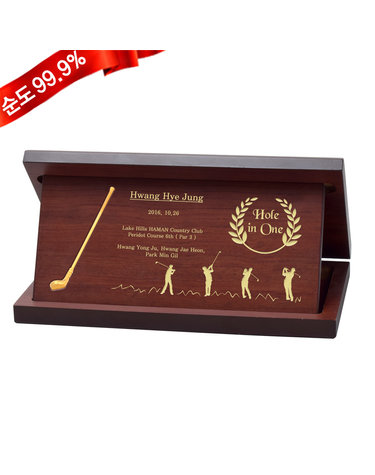 순금 골프채 와이드 상패 3.75g 24K 홀인원 이글 싱글 우승 기념선물