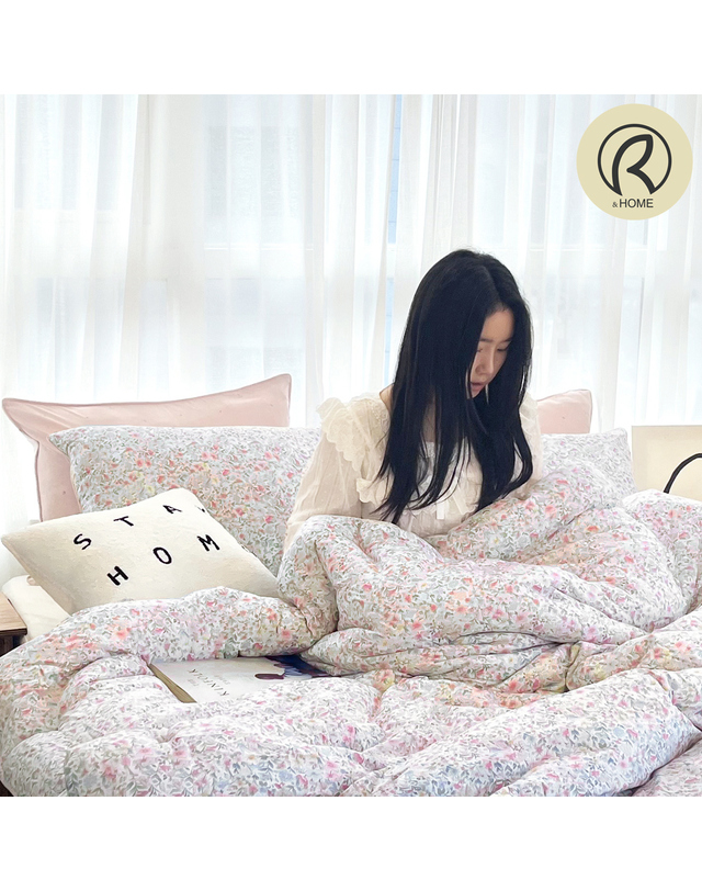 리치앤홈 리치앤홈 부드럽고 촉감좋은 슈가 모달 차렵이불 단품&세트S/Q 착용컷