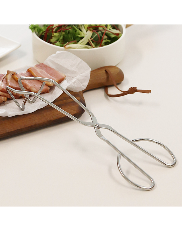 리본제이 무디타 스텐 마스터 삼각 집게 24cm / 요리집게 샐러드집게 다용도집게 가위집게 착용컷