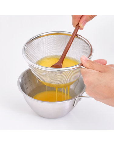 스테인리스 뉴 미니 숏핸들 믹싱볼 채반 세트 13cm / 500ml 과일 야채 바구니 채망 계량컵