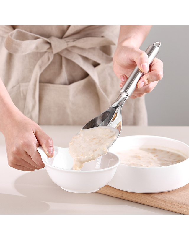 리본제이 무디타 304 스텐 서빙 스푼 / 요리용 볶음스푼 밥주걱 착용컷