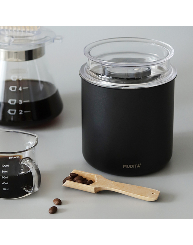 리본제이 무디타 스텐 이중 잠금 진공 캐니스터 원두 보관용기 700ml 2P / 소분 진공밀폐용기 착용컷