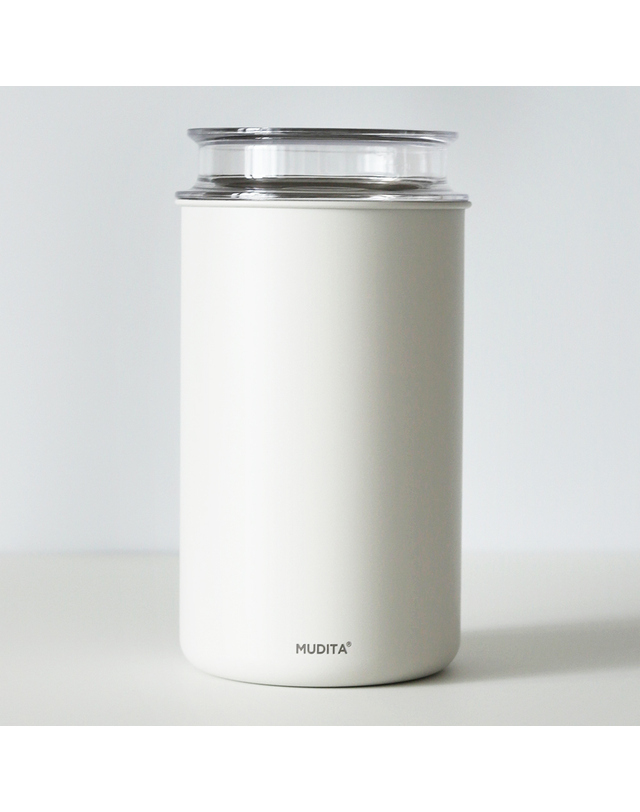 리본제이 무디타 스텐 이중 잠금 진공 캐니스터 원두 보관용기 1400ml 2P / 소분 진공밀폐용기 착용컷