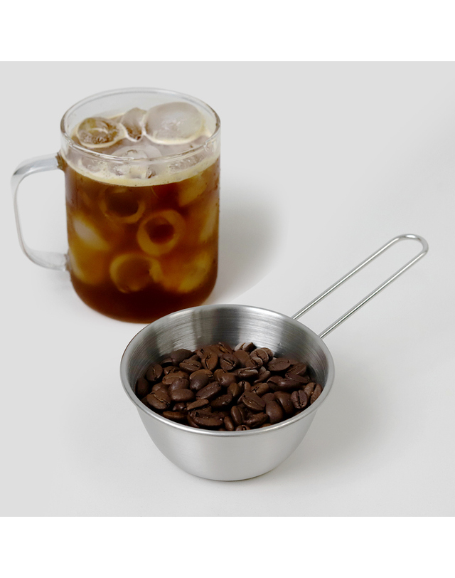 리본제이 304 스텐 롱핸들 미니 계량컵 2종세트 200ml+400ml / 스텐 손잡이 믹싱볼 착용컷