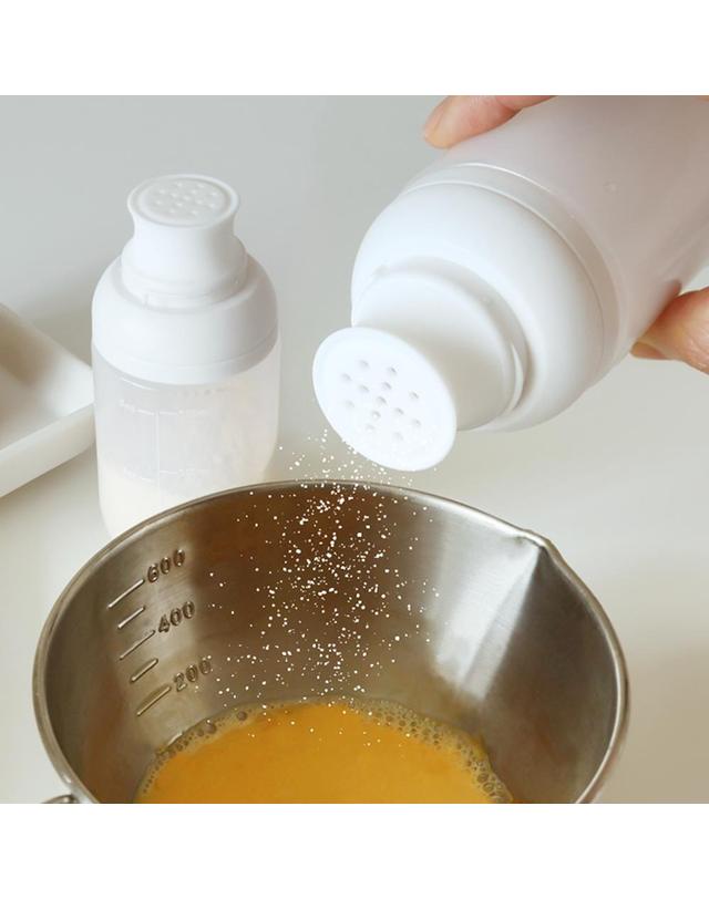 리본제이 퓨어 실리콘 다용도 양념통 160ml 4P세트 (소스통+소금통+브러쉬+오일병) / 소분용기 소스용기 착용컷