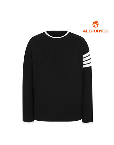 [올포유] 여성 라인 배색 라운드 니트 AWSRL8367-199