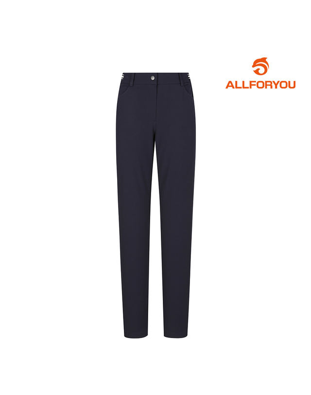 올포유 [올포유] [모델착장] 여성 허리 시보리 포인트 세미스키니 팬츠 AWPTL7171-915 착용컷