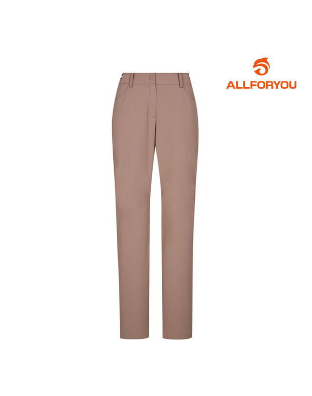 올포유 [올포유] [모델착장] 여성 허리 시보리 포인트 세미스키니 팬츠 AWPTL7171-509 착용컷