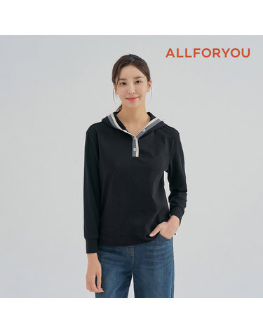 [올포유] 여성 후드 레터링 티셔츠 ALTRM8131-199