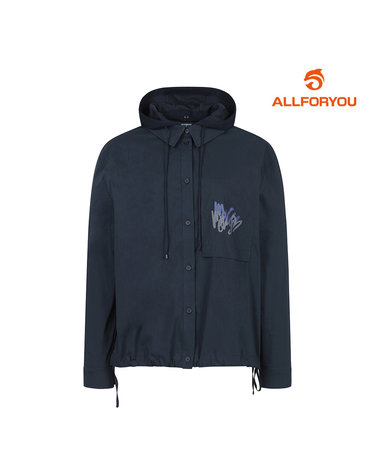 [올포유] 여성 프린트 후드 셔츠형 블라우스 ALBLM7251-915