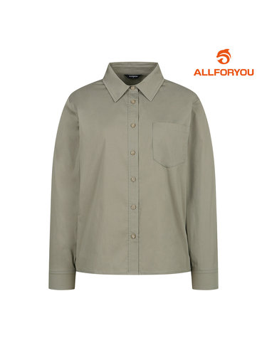 [올포유] 여성 소매 자수 솔리드 셔츠형 블라우스 ALBLM7231-816