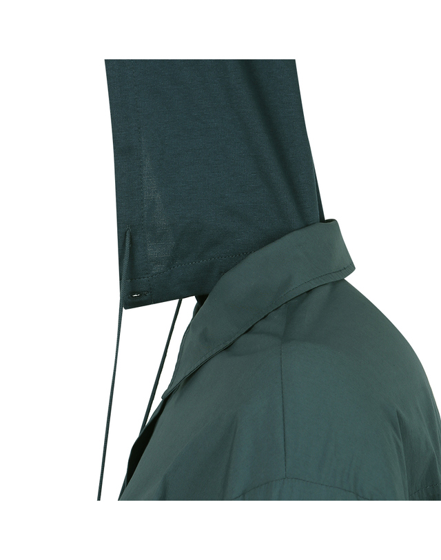올포유 [올포유] 여성 프린트 후드 셔츠형 블라우스 ALBLM7251-904 착용컷