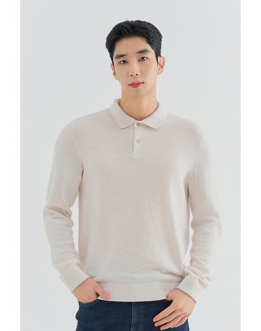 [올포유] 남성 캐시 혼방 카라 니트  AGSPN8311-102