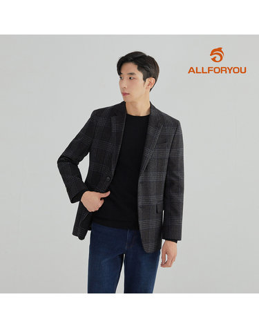 [올포유] [모델착장] 남성 울혼방 체크 자켓 AGKKL8431-505_G