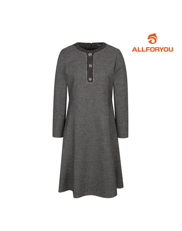 [올포유] 여성 단추 장식 포멀 라운드 원피스 ALONL8431-190_G