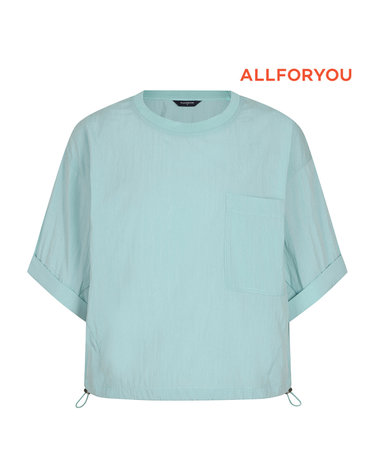 [올포유] 여성 포켓 포인트 반팔 티블라우스 ALBLN6226-830