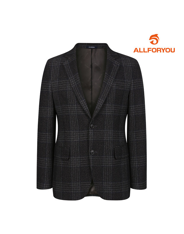 올포유 [올포유] [모델착장] 남성 울혼방 체크 자켓 AGKKL8431-505_G 착용컷