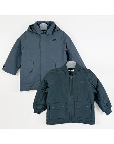 국내매장판 뉴발란스 키즈 디터쳐블 코트형 바람막이 NK9AB1101U-DARK GRAY BH2603