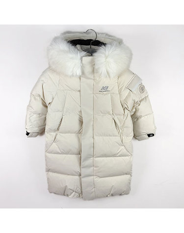 국내매장판 뉴발란스 키즈 에센셜 벌키 구스 롱다운 NK9PD4112U-IVORY P2608