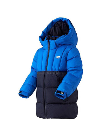 뉴발란스 아동패딩 키즈 배색 숏 푸퍼 덕다운 NK9P94302U-BLUE P2211