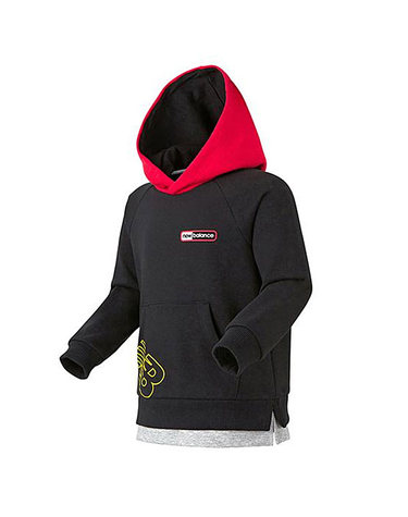 뉴발란스 키즈 배색 후드티 NK9C93107U-BLK P2211