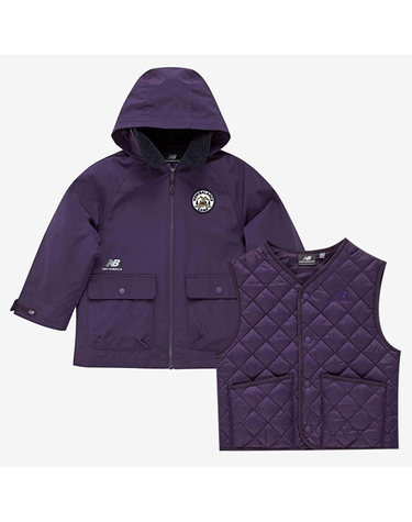 뉴발란스 키즈 조끼 디터처블 자켓형 바람막이 점퍼 NK9AB4302U-PURPLE P2309