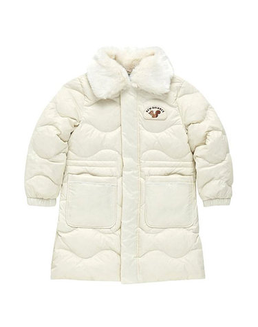 뉴발란스 아동패딩 키즈 TREE 카라 탈부착 퀼팅 다운자켓 NK9QC4301G-IVORY P2410
