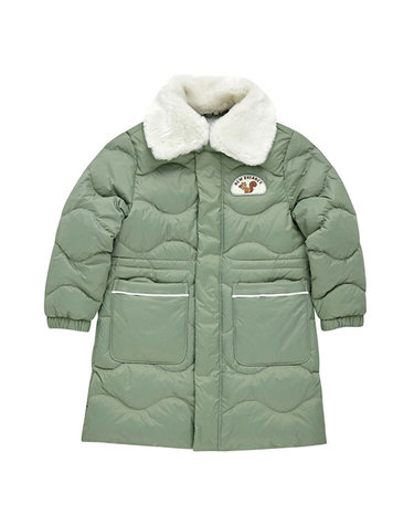 뉴발란스 아동패딩 키즈 TREE 카라 탈부착 퀼팅 다운자켓 NK9QC4301G-KHAKI P2409