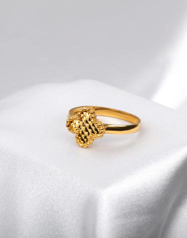 [러브넛] 24K 순금 (3.75g) 쿠션플라워 커팅 반지 RG-1107