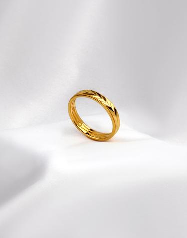 [러브넛] 순금(3.75g) 리프 컷팅 반지 24K-RG-1196