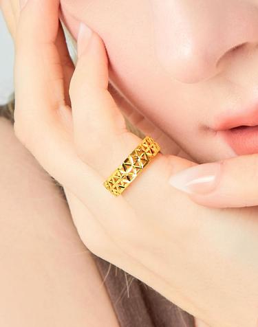 [러브넛] 순금(3.75g) 스텔라 커팅 반지 RG-1228