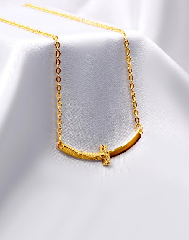 러브넛 [러브넛] 24K 순금 (11.25g) 아더 커팅 목걸이 NG-1075 착용컷