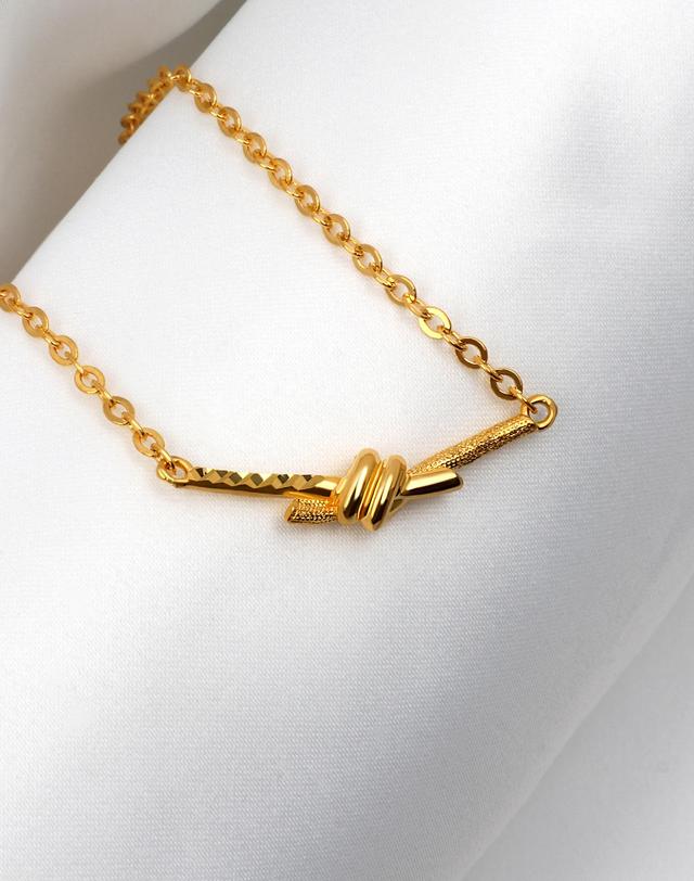러브넛 [러브넛] 순금(7.5g) 아가타 목걸이 24K-NG-1191 착용컷