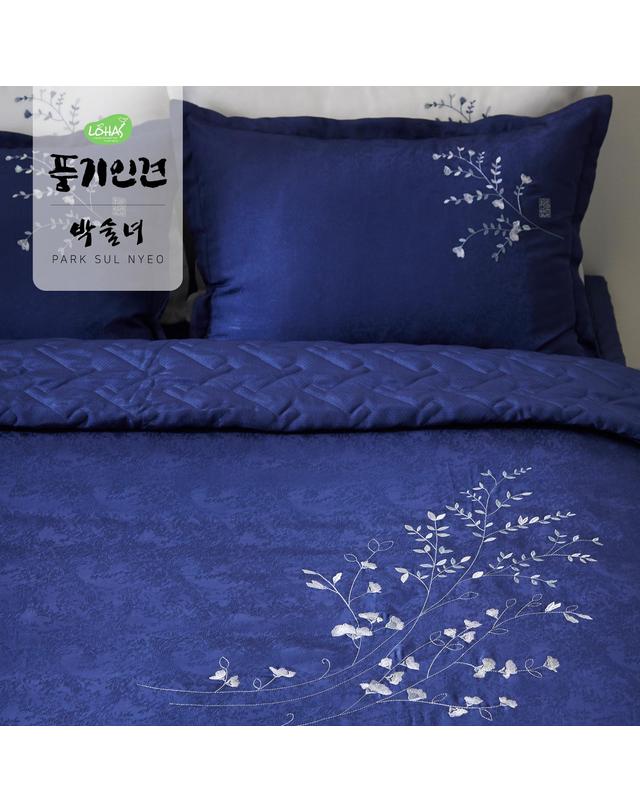 박술녀 [박술녀] 풍기인견 침구세트 (작품명 설화) 이불+패드+베개커버 / 선물추천 착용컷