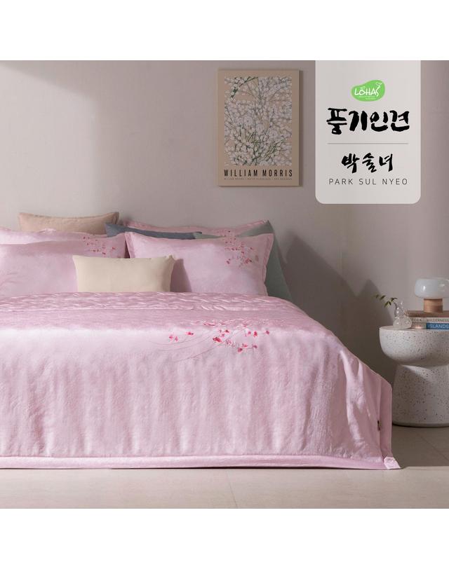 박술녀 [박술녀] 풍기인견 침구세트 (작품명 설화) 이불+패드+베개커버 / 선물추천 착용컷